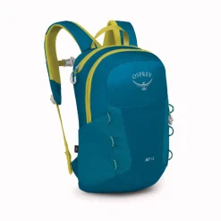 Sac à dos randonnée enfant Jet 12 Osprey - Blue Spikemoss / Lemo