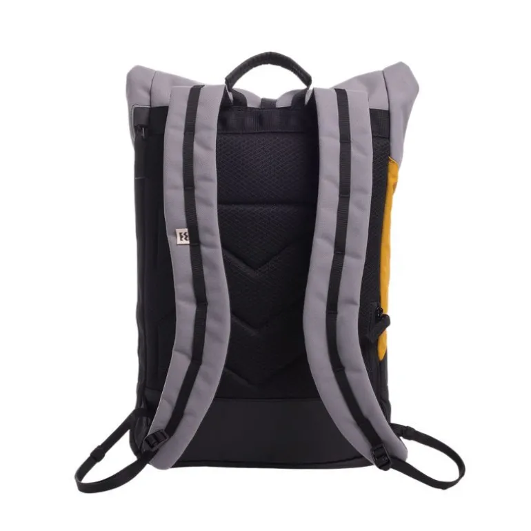 Sac à dos roll-top Wanaka Pocket - Mero Mero - Stone Grey / Chaï tea / Dark grey