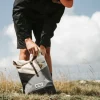 Sac à dos roll-top Wanaka Pocket - Mero Mero - Sand/Dark Grey/ Stone Grey/ Brown Leather