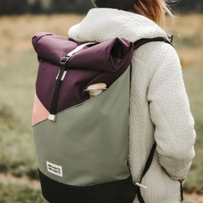 Sac à langer Squamish Pocket - Mero Mero - Aubergine / Blossom Pink / Cypress Green