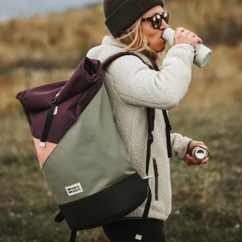 Sac à langer Squamish Pocket - Mero Mero - Aubergine / Blossom Pink / Cypress Green