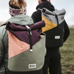 Sac à langer Squamish Pocket - Mero Mero - Aubergine / Blossom Pink / Cypress Green