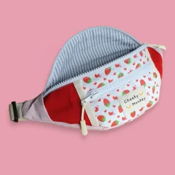 Sacoche banane enfant - Cheeky Monkey - Fraise