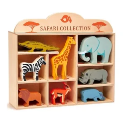 Set animaux safari en bois - Tender Leaf