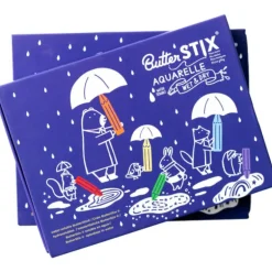 Set 8 craies Butterstix Aquarelle + Stylo à eau - Jaq Jaq Bird