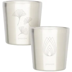 Set de 2 Gobelets Inox enfant - Gaspajoe Zen - Ginko - Lotus