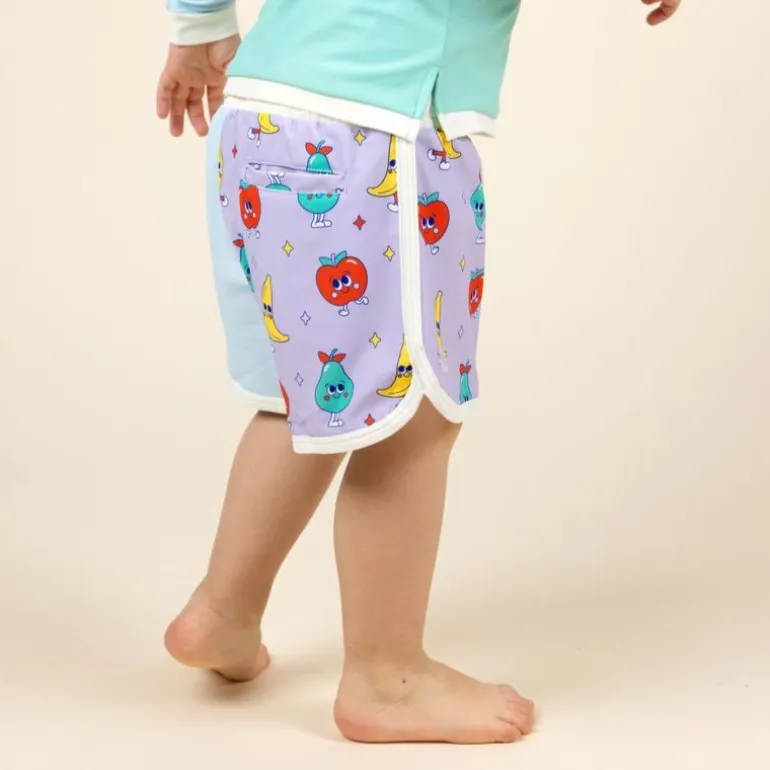 Short anti-UV enfant - KietLa - Fruit / Bleu