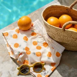 Short de bain bébé court anti-UV - Lassig - Orange sel marin