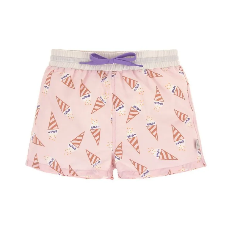 Short de bain bébé court anti-UV - Lassig - Ice Cream rose pâle