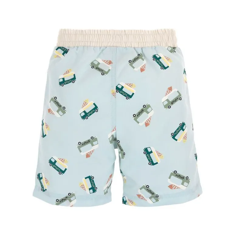 Short de bain enfant anti-UV - Lassig - Camion de glace illusion bleu