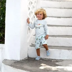 Short de bain enfant anti-UV - Lassig - Camion de glace illusion bleu