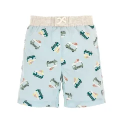 Short de bain enfant anti-UV - Lassig - Camion de glace illusion bleu