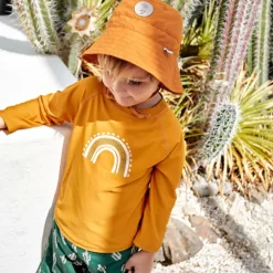 Short de bain enfant anti-UV - Lassig - Cactus vert