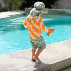 Short de bain enfant anti-UV - Lassig - Scooter/Chien vert