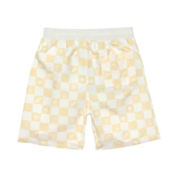 Short de bain enfant - Lassig - Carreaux vanille / écru