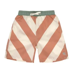 Short de bain enfant - Lassig - Rayures terre/sel marin