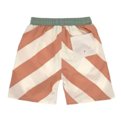 Short de bain enfant - Lassig - Rayures terre/sel marin