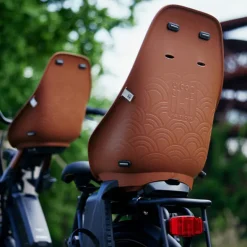 Siège vélo arrière Urban Iki - Fixation porte bagage - Noir / Marron