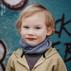 Snood enfant en laine mérinos - ManyMonths - Rich Amber