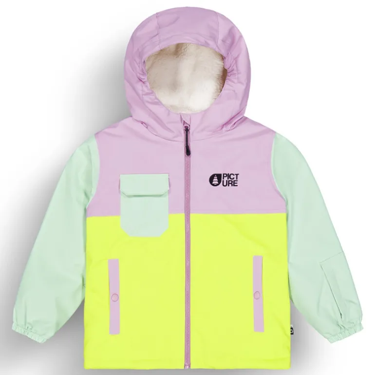 Snowy Jkt - 18 mois à 5 ans - Picture Organic Clothing - Silt Green Orchid Acid