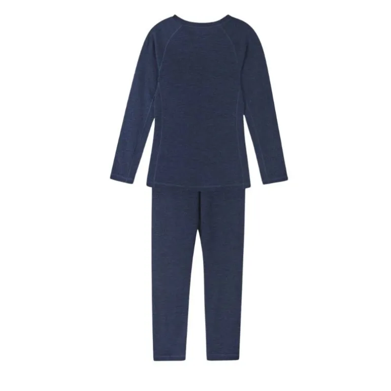 Sous-vêtements thermique bébé et enfant en merinos - Kinsei - Reima - Navy