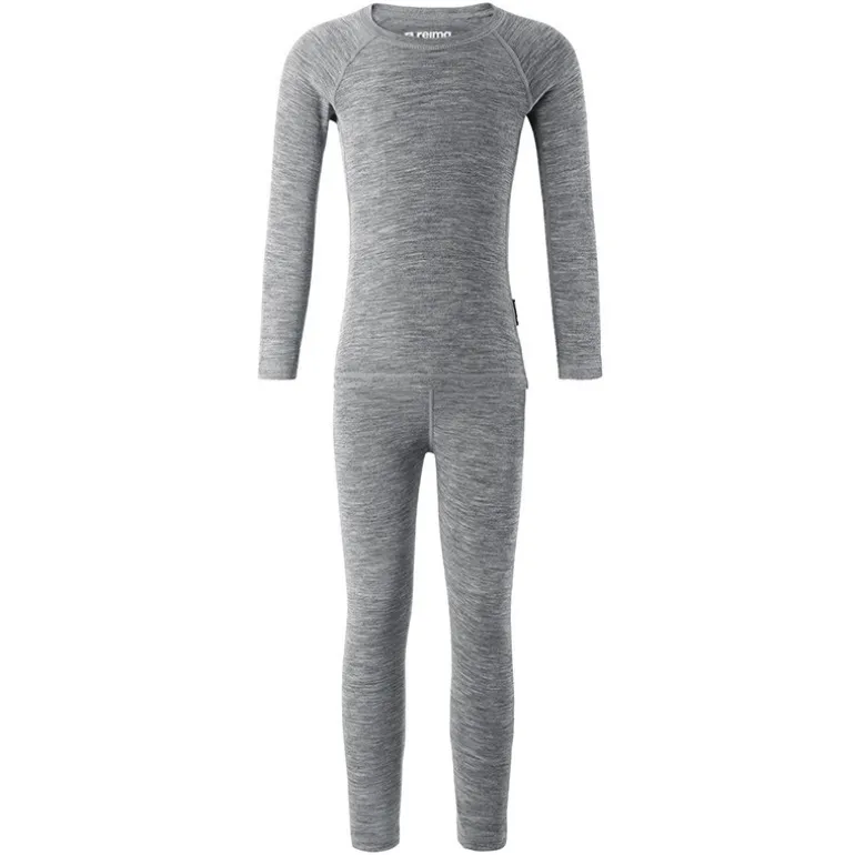 Sous-vêtements thermique bébé et enfant en merinos - Kinsei - Reima - Grey
