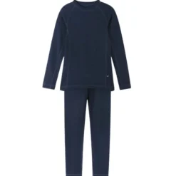 Sous-vêtements thermique enfant en laine et bambou - Taitoa - Reima - Navy