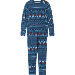 Sous-vêtements thermique enfant en laine et bambou - Taitoa - Reima - Blue Ocean