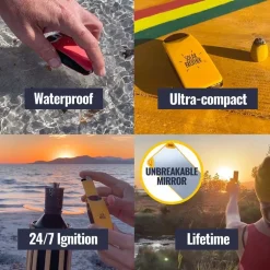 Suncase Gear - Allume feu solaire - Solar Brother - Jaune
