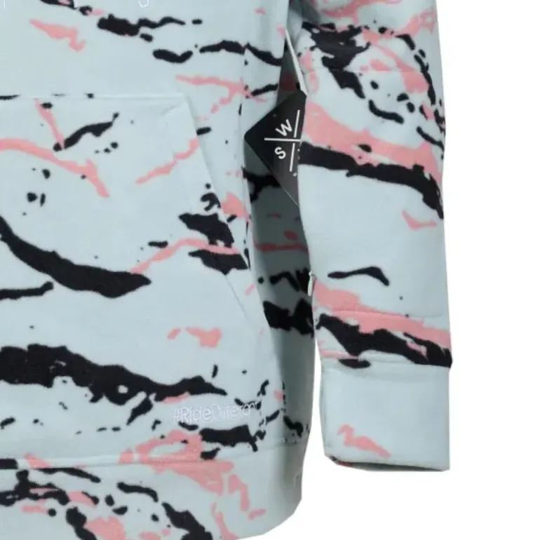 Sweat polaire Xtrack enfant - Watts - Minimal Camo Blue