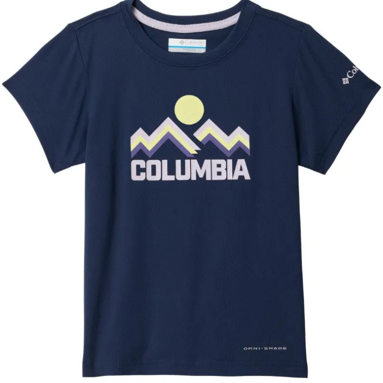 Tee shirt respirant enfant Tech Trail - Columbia - Collegiate Navy
