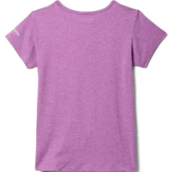 Tee shirt respirant enfant Tech Trail - Columbia - Razzle Heather / Ridge Line Life