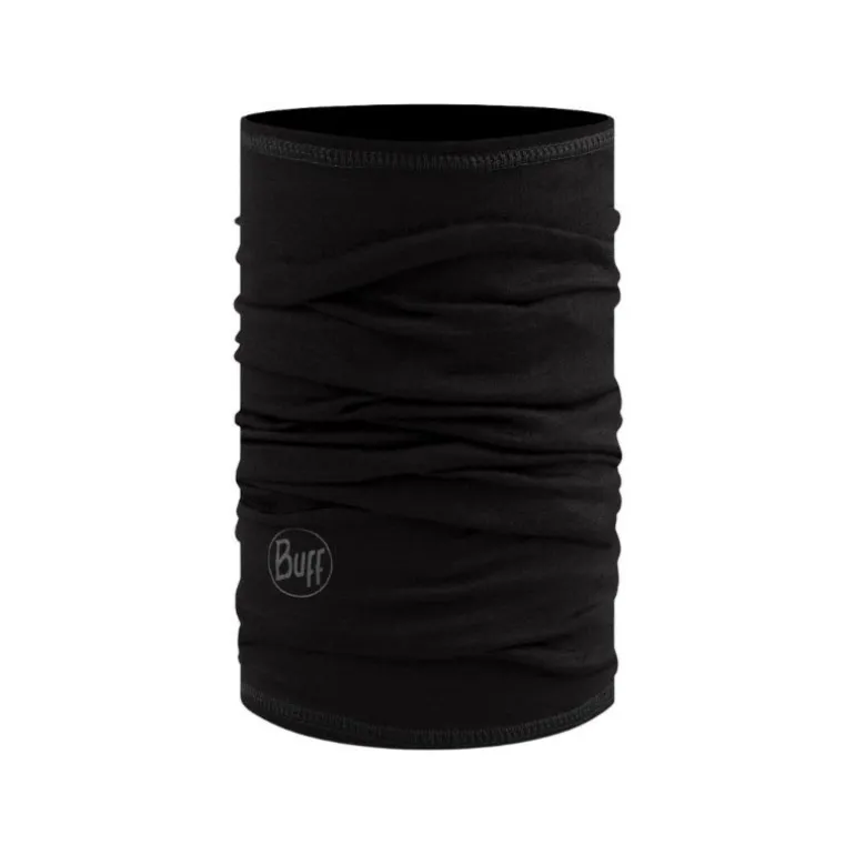 Tour de cou enfant en laine Merinos - BUFF - Solid Black