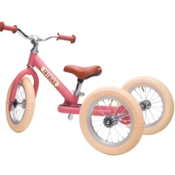 Tricycle Trybike : évolutif en draisienne - Rose mat