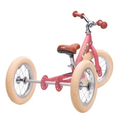Tricycle Trybike : évolutif en draisienne - Rose mat