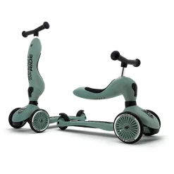 Trottinette 2 en 1 Highwaykick 1 - Scoot and Ride - Vert forêt