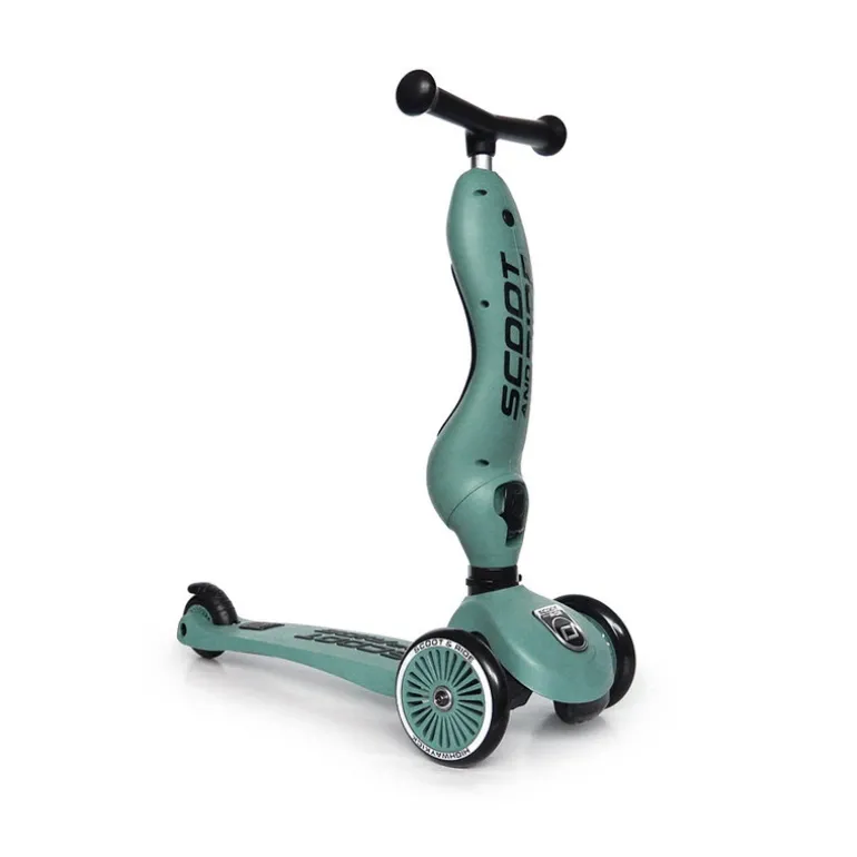 Trottinette 2 en 1 Highwaykick 1 - Scoot and Ride - Vert forêt