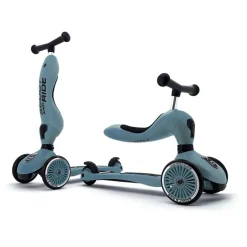 Trottinette 2 en 1 Highwaykick 1 - Scoot and Ride - Bleu acier