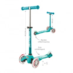 Trottinette Micro Mini Deluxe à LED - 2 à 5 ans - Rouge