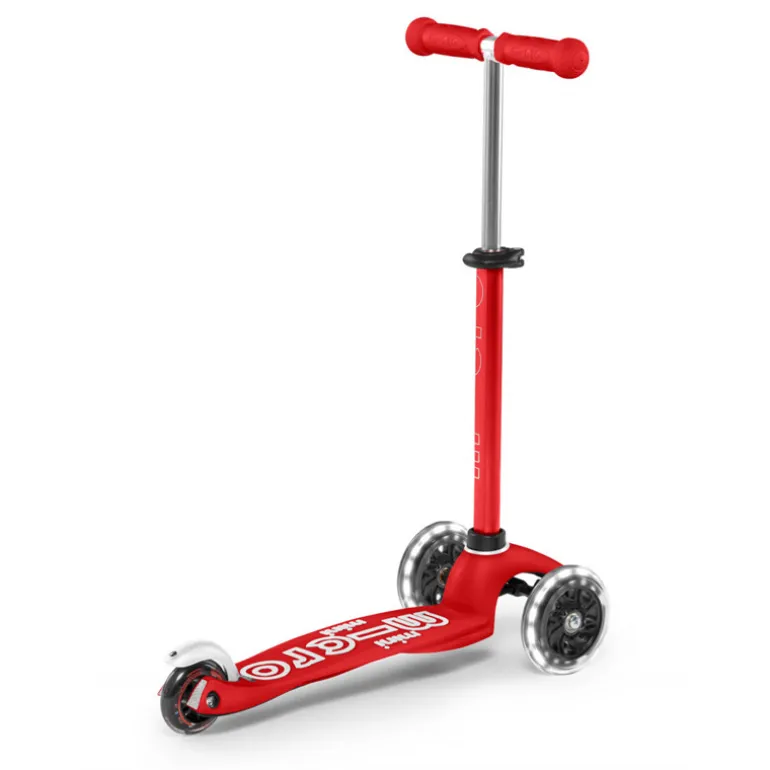 Trottinette Micro Mini Deluxe à LED - 2 à 5 ans - Rouge
