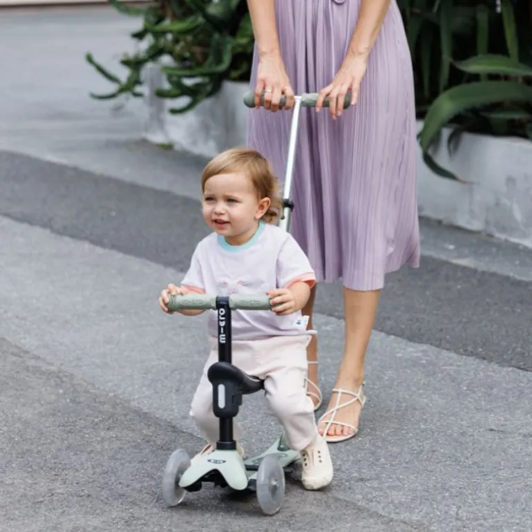 Trottinette Mini Micro Deluxe Rock & Go LED - Micro - Vert Sauge