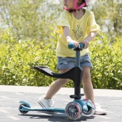 Trottinette évolutive Mini 3 en 1 Deluxe+ - Micro - Rose