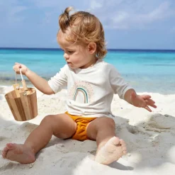 T-shirt de bain anti-uv bébé - Lassig - Arc-en-ciel nature