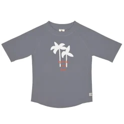 T-shirt de bain anti-uv bébé - Lassig - Palmiers gris rouille