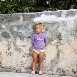 T-shirt de bain anti-uv bébé - Lassig - Violet