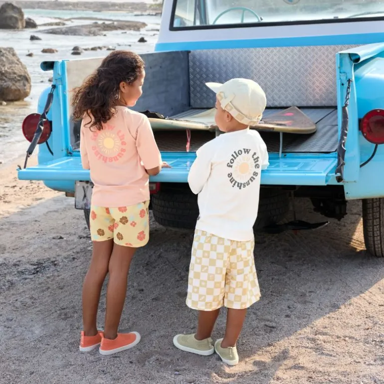 T-shirt de bain anti-uv enfant - Lassig - Sunshine pêche