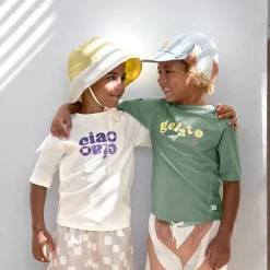 T-shirt de bain anti-uv enfant - Lassig - Violet/sel marin