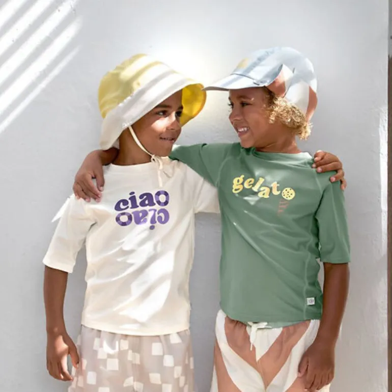 T-shirt de bain anti-uv enfant - Lassig - Violet/sel marin