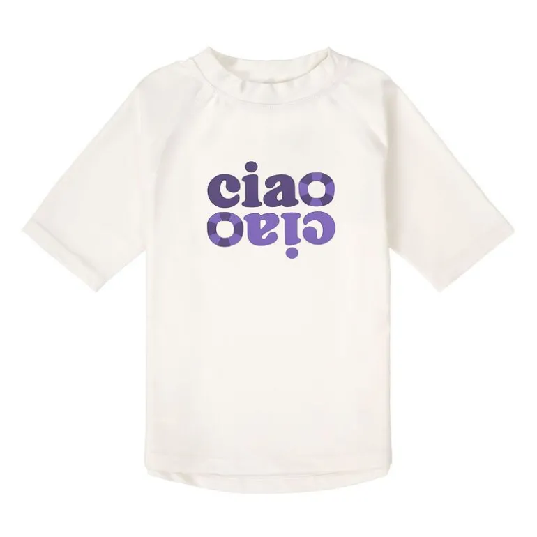 T-shirt de bain anti-uv enfant - Lassig - Violet/sel marin