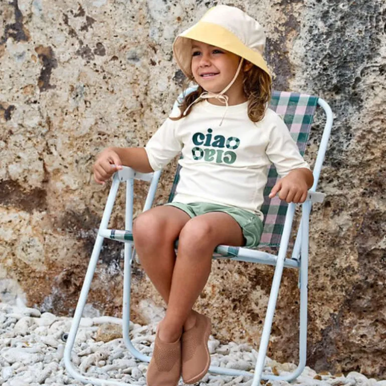 T-shirt de bain anti-uv enfant - Lassig - Vert/sel marin